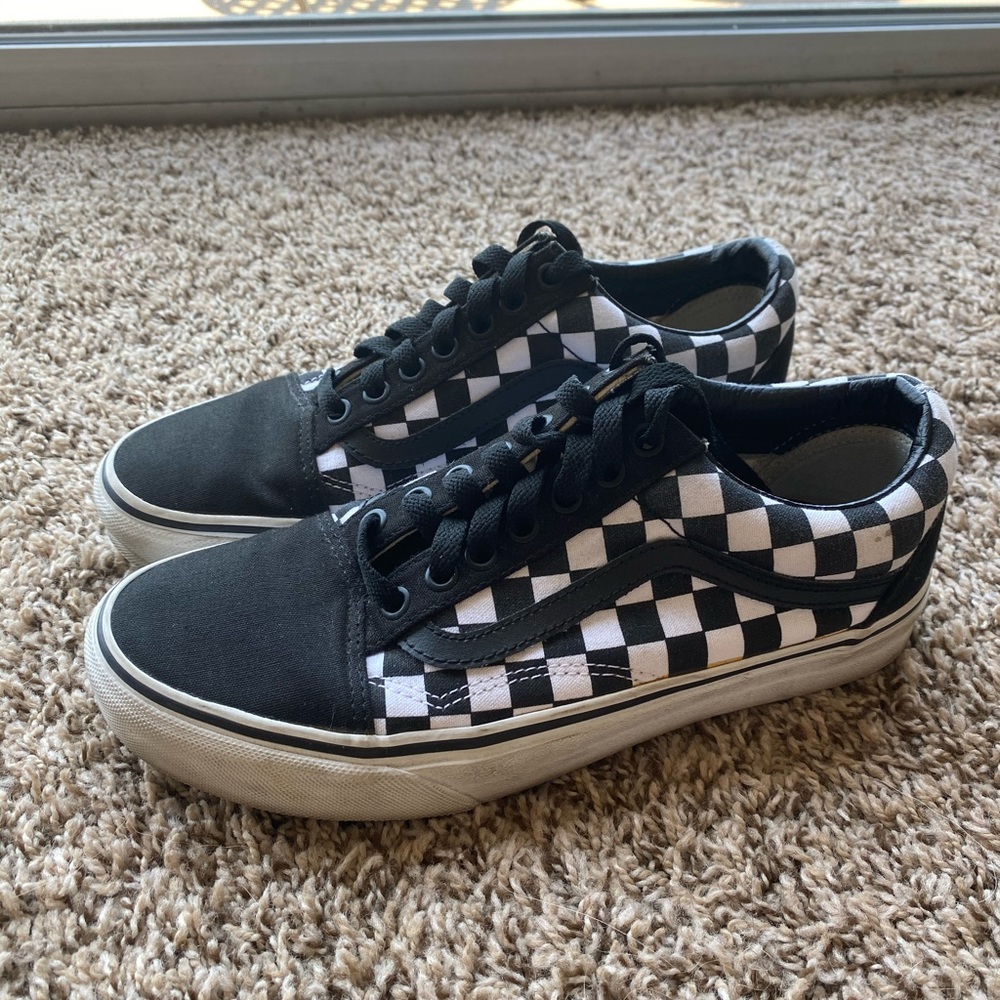 Vans Old Skool Custom Black And White Checker